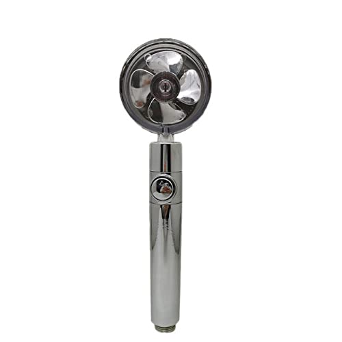 Turbine Spiral Outlet Wasser Turbochaded Duschkopf 360 Rotary Hochdruck Handdusche, Multi, China von CHCWR