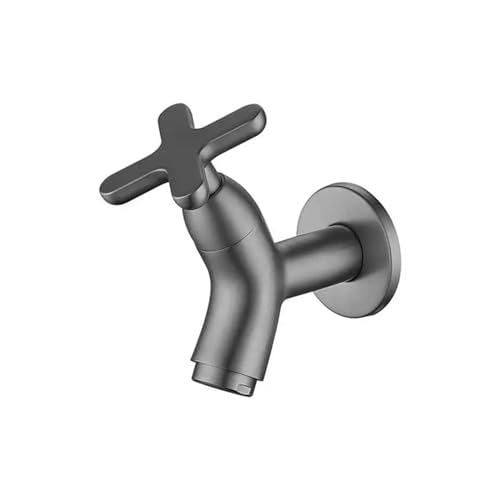 Wandmontierte Becken Wasserhahn Mopp Pool Messing TAP Outdoor Garten Wasserhahn einzelner kaltes Wasser Bad Zubehör Küche Spüle Wasserhähne, Chrom -Badezimmer Wasserhahn von CHCWR