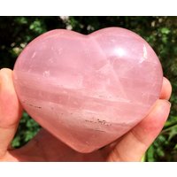 Natürliche Klare Regenbogen Rose Quarz Kristall Herz/Rosa Punkt/Liebe Stein/Heilung Kristall/Chakra/Feng Shui/Zen/Dekor/Geschenk Für Sie von CHCrystalGarden