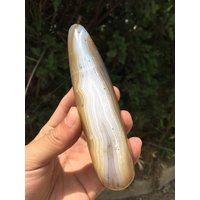 Natürliche Weiße Achat/Achat Zylindrisch/Achat Massage Stick/Achat Probe/Landschaft Achat/Reiki Heilung/Energie Stein/Reiki/Chakra von CHCrystalGarden