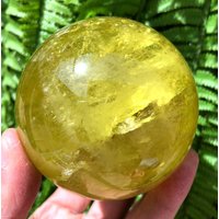 Natürlicher Großer Gelber Citrin Kristall Kugel/Citrin Kugel/Besonderes Geschenk/Heilkristall/Feng Shui/Energiestein von CHCrystalGarden