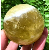 Natürlicher Großer Gelber Citrin Kristall Kugel/Citrin Kugel/Besonderes Geschenk/Heilkristall/Feng Shui/Energiestein von CHCrystalGarden