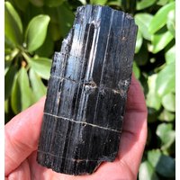 Roher Großer Schwarzer Turmalin Rohstein/Schwarzer Quarz/Turmalin Mineral Rohmaterial/Schwarzer Chunk von CHCrystalGarden