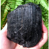 Roher Großer Schwarzer Turmalin Rohstein/Schwarzer Quarz/Turmalin Mineral Rohmaterial/Schwarzer Chunk von CHCrystalGarden