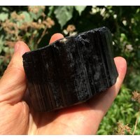 Top-Qualität Roh Große Natürliche Roh Schwarz Turmalin Stein/Rough Schwarz Quarz/Turmalin Mineral Probe/Schwarz Chunk von CHCrystalGarden