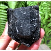 Top-Qualität Roh Große Natürliche Roh Schwarz Turmalin Stein/Rough Schwarz Quarz/Turmalin Mineral Probe/Schwarz Chunk von CHCrystalGarden