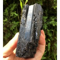 Top-Qualität Roh Große Natürliche Roh Schwarz Turmalin Stein/Rough Schwarz Quarz/Turmalin Mineral Probe/Schwarz Chunk von CHCrystalGarden