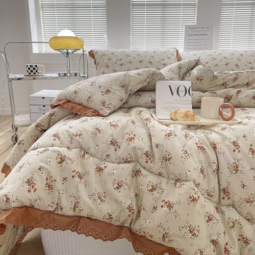CHDGSJ 2024 Neue Bettwäsche Country Quilt Comforter – Baumwolldruck King/Queen Quilt Vintage Tagesdecke Bettdecke Steppdecke für alle Jahreszeiten(C,150×200cm/2.25kg) von CHDGSJ