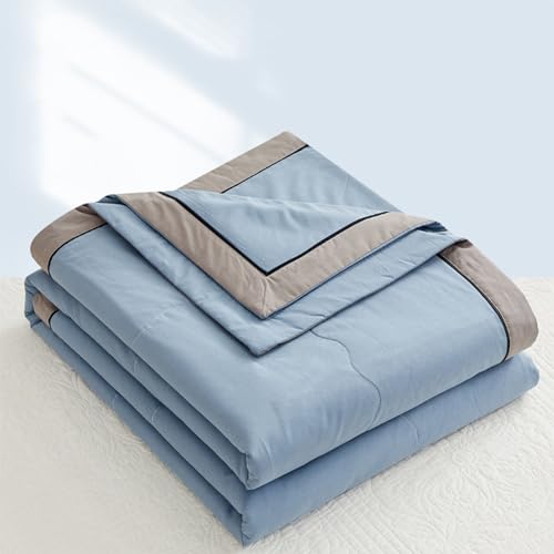 CHDGSJ Wendedecke aus Baumwolle – leichte,Atmungsaktive Steppdecke – kühlende Bettdecke Weich Flauschig für Alle Jahreszeiten(C,150x200) von CHDGSJ