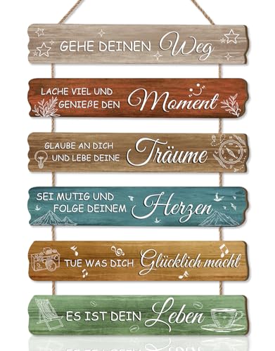 CHDITB Jugendweihe Deko,Familienregeln Schild,Insirierende Wanddeko Wandbild,Motivierende Familienregeln Lebenseinstellung,Familie Schilder mit Sprüchen,GEHE DEINEN Weg,Holz Familienschild Wandekor CHDITB Jugendweihe Deko,Familienregeln Schild,Insirierende Wanddeko Wandbild,Motivierende Familienregeln Lebenseinstellung,Familie Schilder mit Sprüchen,GEHE DEINEN Weg,Holz Familienschild Wandekor von CHDITB
