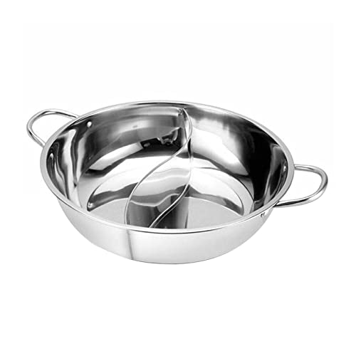 CHDWEY Suppentopf Stainless Steel Pot Hot Pot Gas Stove Compatible Pot Household Kitchen Cookware Soup Pot Double Split von CHDWEY