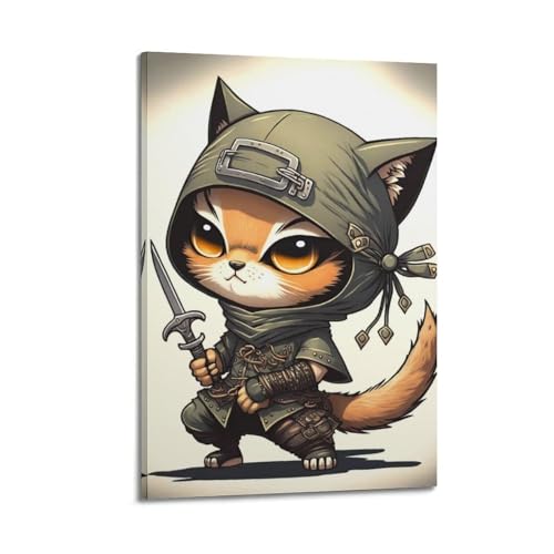 CHDYRNGU Poster "Cat Warrior Chibi", dekoratives Gemälde, Leinwand, Wandposter und Kunstdruck, moderne Familienschlafzimmer-Dekoration, Poster, 20 x 30 cm CHDYRNGU Poster "Cat Warrior Chibi", dekoratives Gemälde, Leinwand, Wandposter und Kunstdruck, moderne Familienschlafzimmer-Dekoration, Poster, 20 x 30 cm von CHDYRNGU