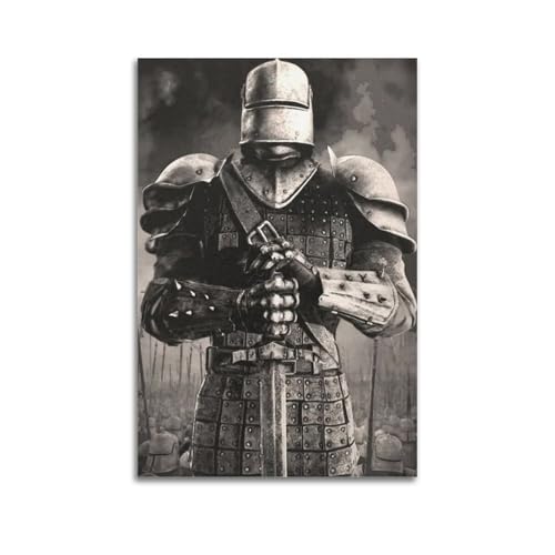 CHDYRNGU Poster "The Knight", dekoratives Gemälde, Leinwand, Wandposter und Kunstdruck, modernes Familienschlafzimmer-Dekor-Poster, 30 x 45 cm von CHDYRNGU
