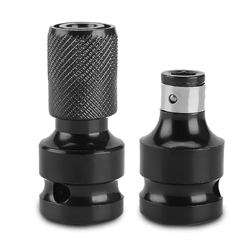 2 Stück Bithalter Stecknuss Adapter, Hochhärte Kohlenstoffstahl, Multifunktionsadapter 2 Stück Bithalter Stecknuss Adapter, Hochhärte Kohlenstoffstahl, Multifunktionsadapter von CHDZSW