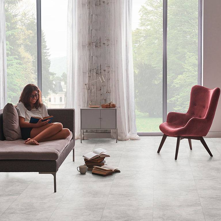 Check One Vinylboden 2153 Rahdener 830 x 470 x 5 mm Klick Vinyl Steinoptik Beton Grau Check One Vinylboden 2153 Rahdener 830 x 470 x 5 mm Klick Vinyl Steinoptik Beton Grau von CHECK