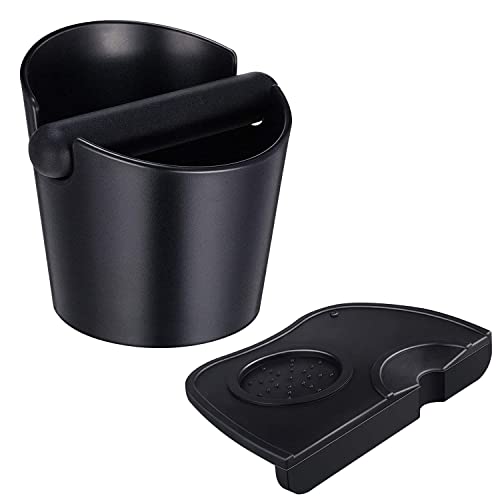 CHEDODU 2PCS Espresso Abklopfbehälter Siebträger und Kaffee Tamper Matte Silikon, Knock Box Espresso Abschlagbox, Tamping Matte Anti-Rutsch Abschlagbehälter für Dein Barista Zubehör. von CHEDODU