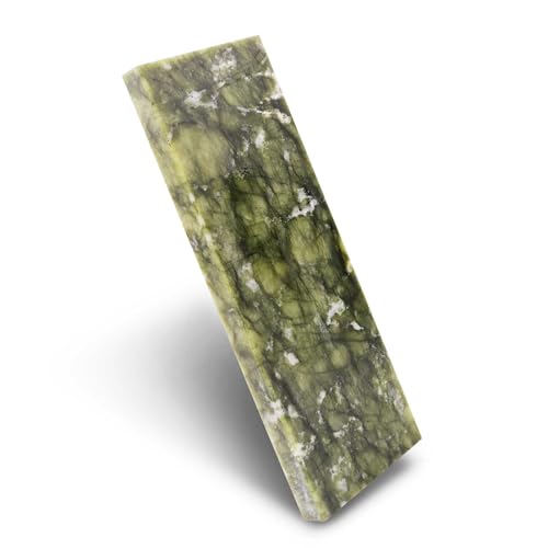 CBRIGHT 1 Stück 10000# Schleifstein, fein, poliert, natürlich, grüner Schleifstein, Polierölstein (15 x 4 x 0,9 cm) von CBRIGHT