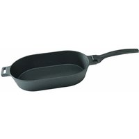 Chefgastro-die Bbq-experten - chefgastro bbq Gusseiserne Pfanne, oval mit abnehmbarem Griff, 36 x 19 cm von CHEFGASTRO - DIE BBQ-EXPERTEN