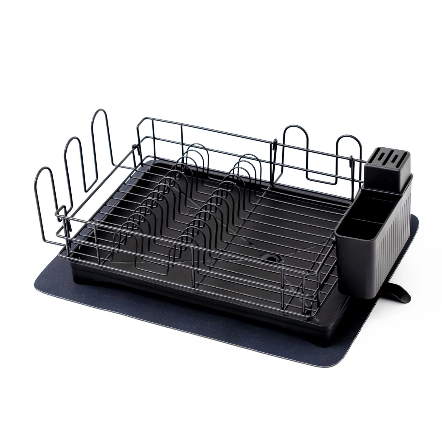 CHEFGASTRO Abtropfgestell Geschirr 15x42x31cm Stahl Mit Besteckhalter Tassenhalter Drehbarem Wasserablauf Abtropfbrett & Trockenmatte CHEFGASTRO Abtropfgestell Geschirr 15x42x31cm Stahl Mit Besteckhalter Tassenhalter Drehbarem Wasserablauf Abtropfbrett & Trockenmatte von CHEFGASTRO