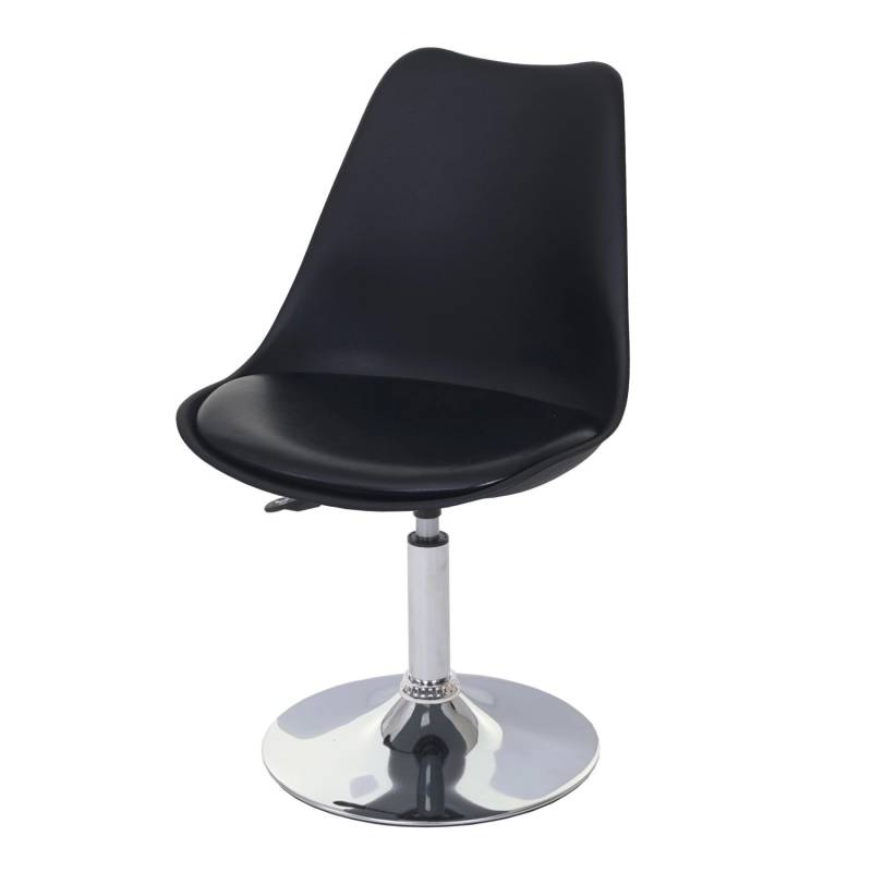 CHEFGASTRO Drehstuhl 2er-Set Oslo 80x48x54cm Sitzhöhe 42cm Kunstleder Schwarz von CHEFGASTRO