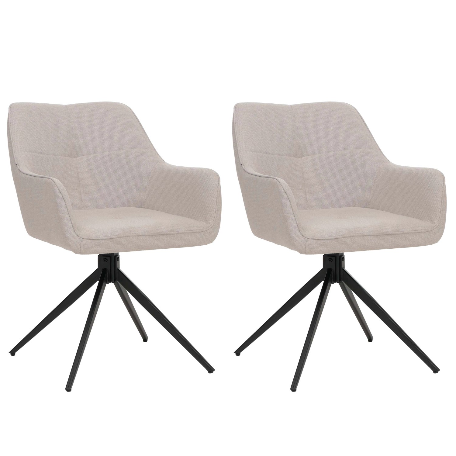 CHEFGASTRO Esszimmerstuhl 2er-Set 80x53x59cm Sitzhöhe 41cm Stoff/Textil Cremeweiß CHEFGASTRO Esszimmerstuhl 2er-Set 80x53x59cm Sitzhöhe 41cm Stoff/Textil Cremeweiß von CHEFGASTRO