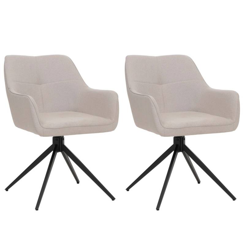 CHEFGASTRO Esszimmerstuhl 2er-Set 80x53x59cm Sitzhöhe 41cm Stoff/Textil Cremeweiß CHEFGASTRO Esszimmerstuhl 2er-Set 80x53x59cm Sitzhöhe 41cm Stoff/Textil Cremeweiß von CHEFGASTRO