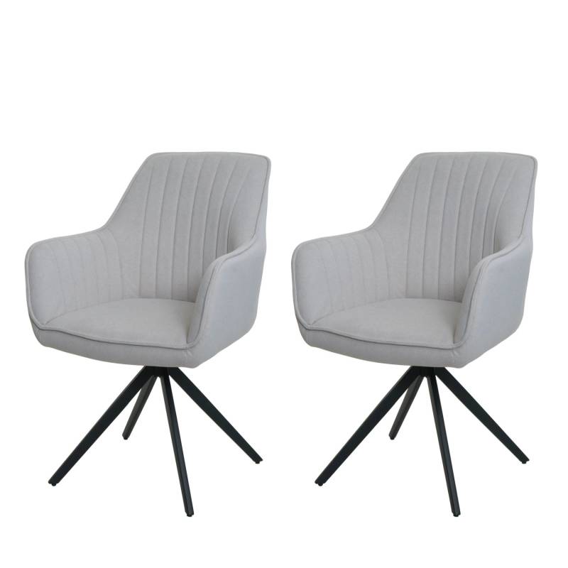 CHEFGASTRO Esszimmerstuhl 2er-Set 87x58x55cm Sitzhöhe 46cm Drehbar Auto-Position Stoff/Textil Creme-Beige CHEFGASTRO Esszimmerstuhl 2er-Set 87x58x55cm Sitzhöhe 46cm Drehbar Auto-Position Stoff/Textil Creme-Beige von CHEFGASTRO