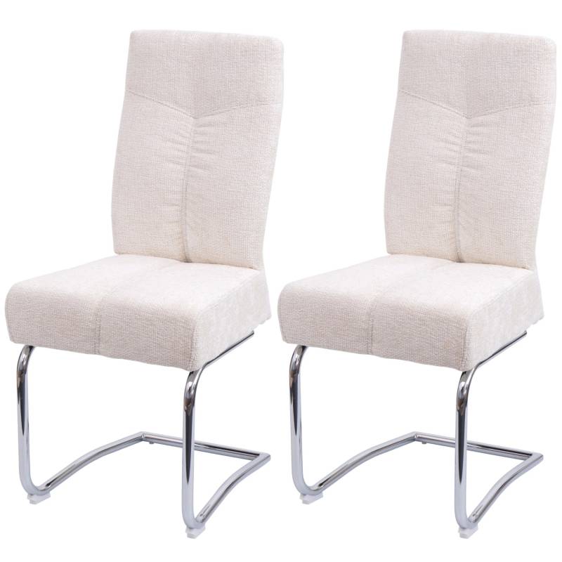 CHEFGASTRO Esszimmerstuhl 2er-Set Gepolstert 105x46x60cm Sitzhöhe 53cm Metall Stoff/Textil Chenille Creme CHEFGASTRO Esszimmerstuhl 2er-Set Gepolstert 105x46x60cm Sitzhöhe 53cm Metall Stoff/Textil Chenille Creme von CHEFGASTRO