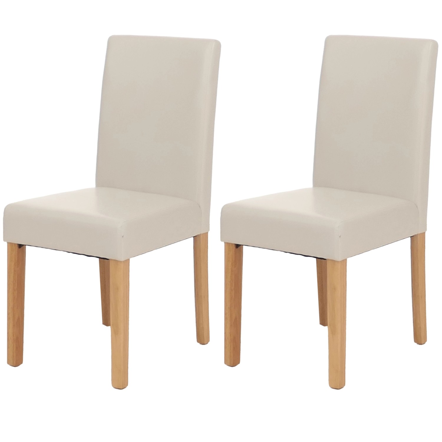 CHEFGASTRO Esszimmerstuhl 2er-Set Klassisch & Zeitlos 90x43x56cm Sitzhöhe 45cm Kunstleder Helle Beine Weiß CHEFGASTRO Esszimmerstuhl 2er-Set Klassisch & Zeitlos 90x43x56cm Sitzhöhe 45cm Kunstleder Helle Beine Weiß von CHEFGASTRO