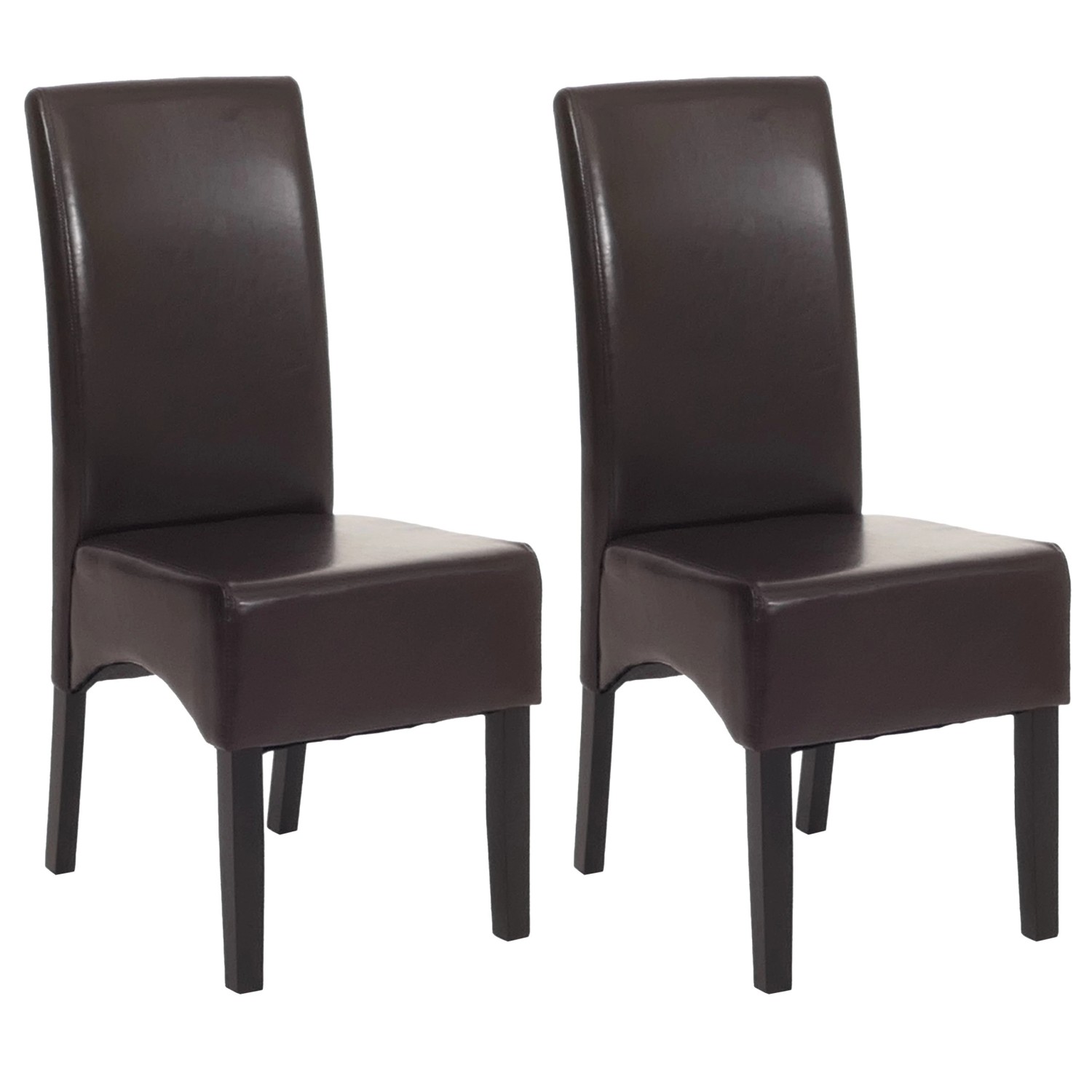 CHEFGASTRO Esszimmerstuhl 2er-Set Klassisch & Zeitlos 90x43x56cm Sitzhöhe 45cm Leder Dunkle Beine Braun CHEFGASTRO Esszimmerstuhl 2er-Set Klassisch & Zeitlos 90x43x56cm Sitzhöhe 45cm Leder Dunkle Beine Braun von CHEFGASTRO