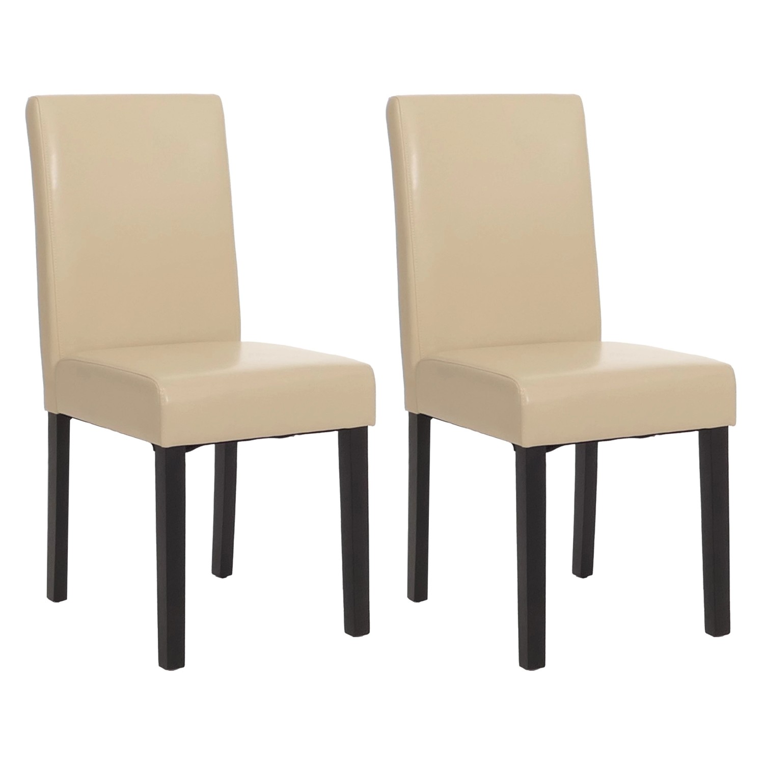 CHEFGASTRO Esszimmerstuhl 2er-Set Klassisch & Zeitlos 90x43x56cm Sitzhöhe 45cm Leder Dunkle Beine Creme CHEFGASTRO Esszimmerstuhl 2er-Set Klassisch & Zeitlos 90x43x56cm Sitzhöhe 45cm Leder Dunkle Beine Creme von CHEFGASTRO