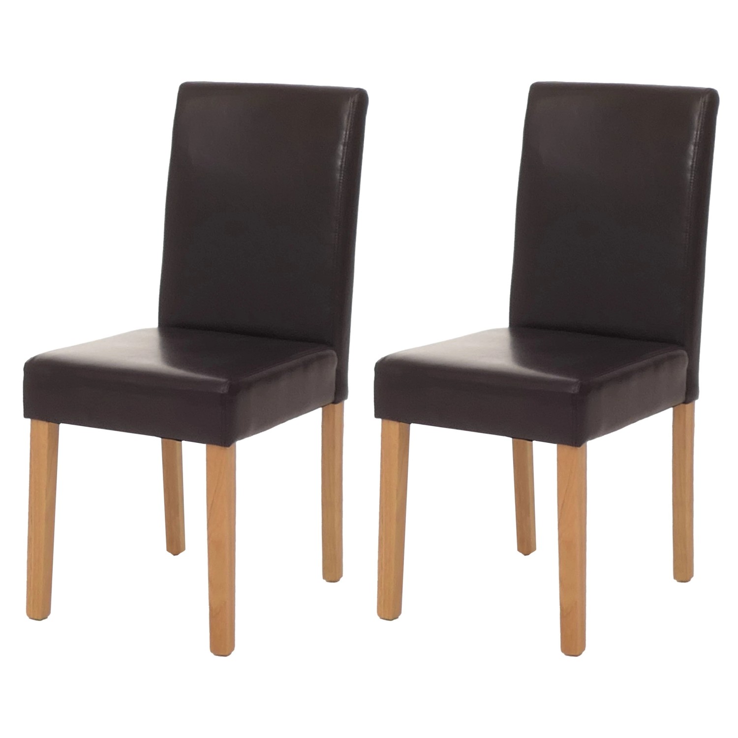 CHEFGASTRO Esszimmerstuhl 2er-Set Klassisch & Zeitlos 90x43x56cm Sitzhöhe 45cm Leder Helle Beine Braun CHEFGASTRO Esszimmerstuhl 2er-Set Klassisch & Zeitlos 90x43x56cm Sitzhöhe 45cm Leder Helle Beine Braun von CHEFGASTRO