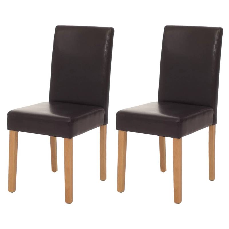 CHEFGASTRO Esszimmerstuhl 2er-Set Klassisch & Zeitlos 90x43x56cm Sitzhöhe 45cm Leder Helle Beine Braun CHEFGASTRO Esszimmerstuhl 2er-Set Klassisch & Zeitlos 90x43x56cm Sitzhöhe 45cm Leder Helle Beine Braun von CHEFGASTRO