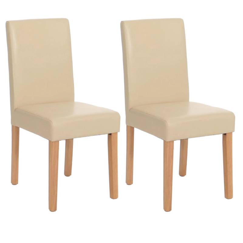 CHEFGASTRO Esszimmerstuhl 2er-Set Klassisch & Zeitlos 90x43x56cm Sitzhöhe 45cm Leder Helle Beine Creme CHEFGASTRO Esszimmerstuhl 2er-Set Klassisch & Zeitlos 90x43x56cm Sitzhöhe 45cm Leder Helle Beine Creme von CHEFGASTRO