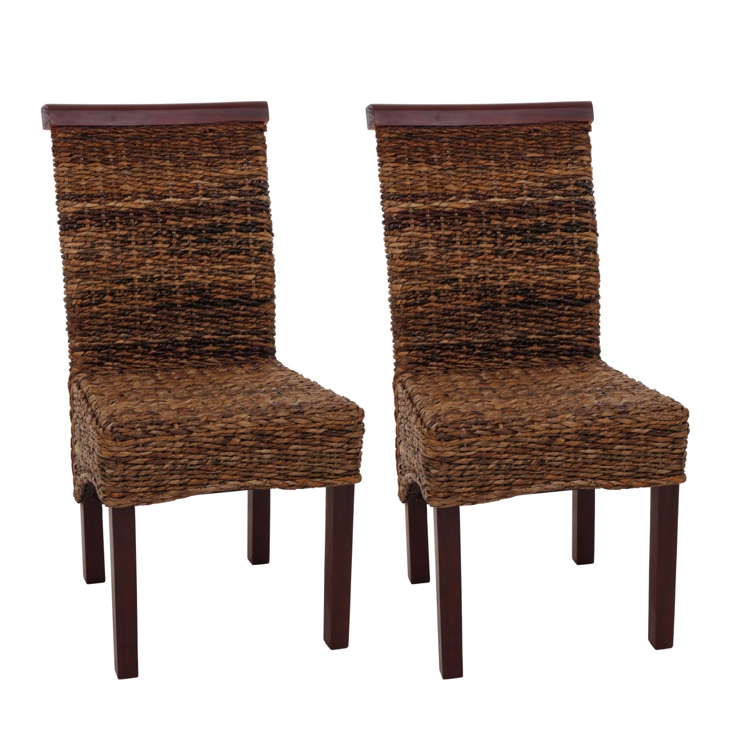 CHEFGASTRO Esszimmerstuhl 2er-Set Korbstuhl Stuhl Bananengeflecht 93x47x43cm Sitzhöhe 47cm Hell Ohne Kissen CHEFGASTRO Esszimmerstuhl 2er-Set Korbstuhl Stuhl Bananengeflecht 93x47x43cm Sitzhöhe 47cm Hell Ohne Kissen von CHEFGASTRO