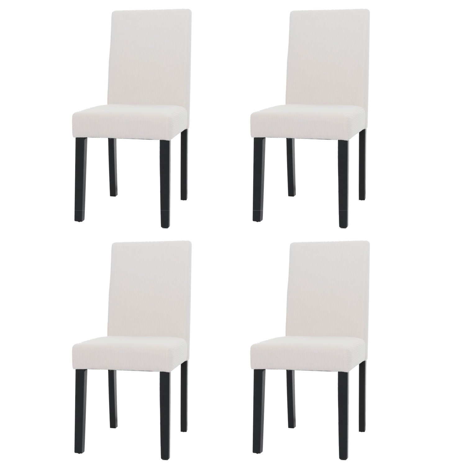 CHEFGASTRO Esszimmerstuhl 4er-Set Klassisch & Zeitlos 90x42x50cm Sitzhöhe 47cm Stoff/Textil Cord Holz Dunkle Beine Creme CHEFGASTRO Esszimmerstuhl 4er-Set Klassisch & Zeitlos 90x42x50cm Sitzhöhe 47cm Stoff/Textil Cord Holz Dunkle Beine Creme von CHEFGASTRO