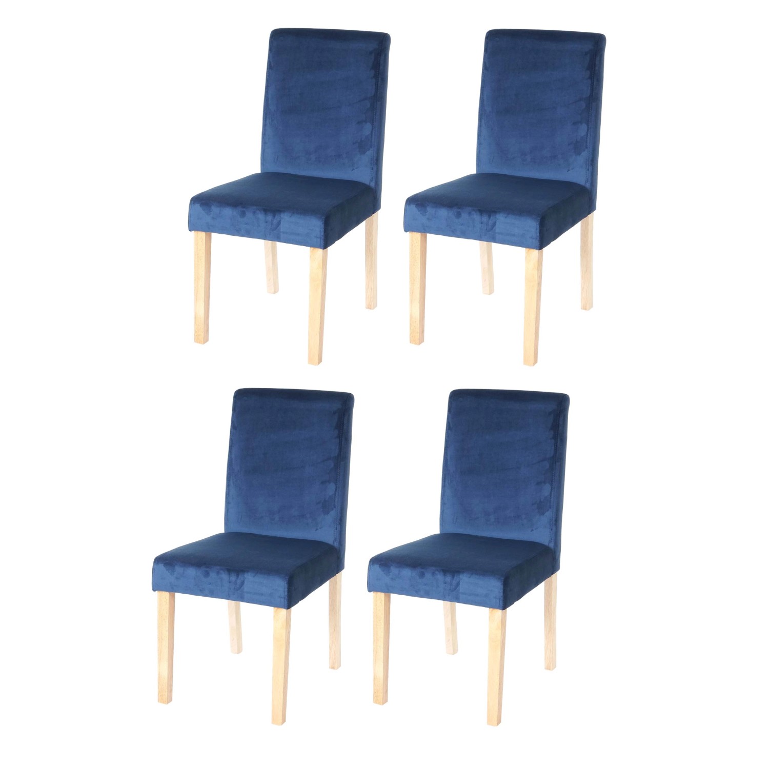 CHEFGASTRO Esszimmerstuhl 4er-Set Klassisch & Zeitlos 90x43x56cm Sitzhöhe 45cm Samt Helle Beine Petrol-Blau CHEFGASTRO Esszimmerstuhl 4er-Set Klassisch & Zeitlos 90x43x56cm Sitzhöhe 45cm Samt Helle Beine Petrol-Blau von CHEFGASTRO