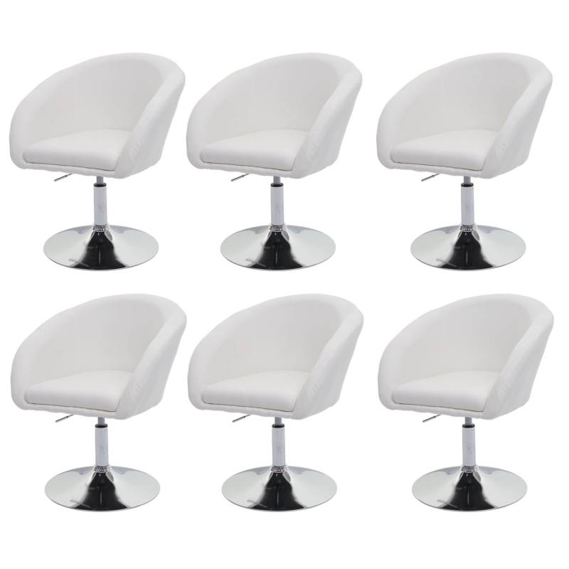 CHEFGASTRO Esszimmerstuhl 6er-Set Gepolstert 90x59x60cm Sitzhöhe 45cm Drehbar Höhenverstellbar Stoff/Textil Creme-Weiß CHEFGASTRO Esszimmerstuhl 6er-Set Gepolstert 90x59x60cm Sitzhöhe 45cm Drehbar Höhenverstellbar Stoff/Textil Creme-Weiß von CHEFGASTRO