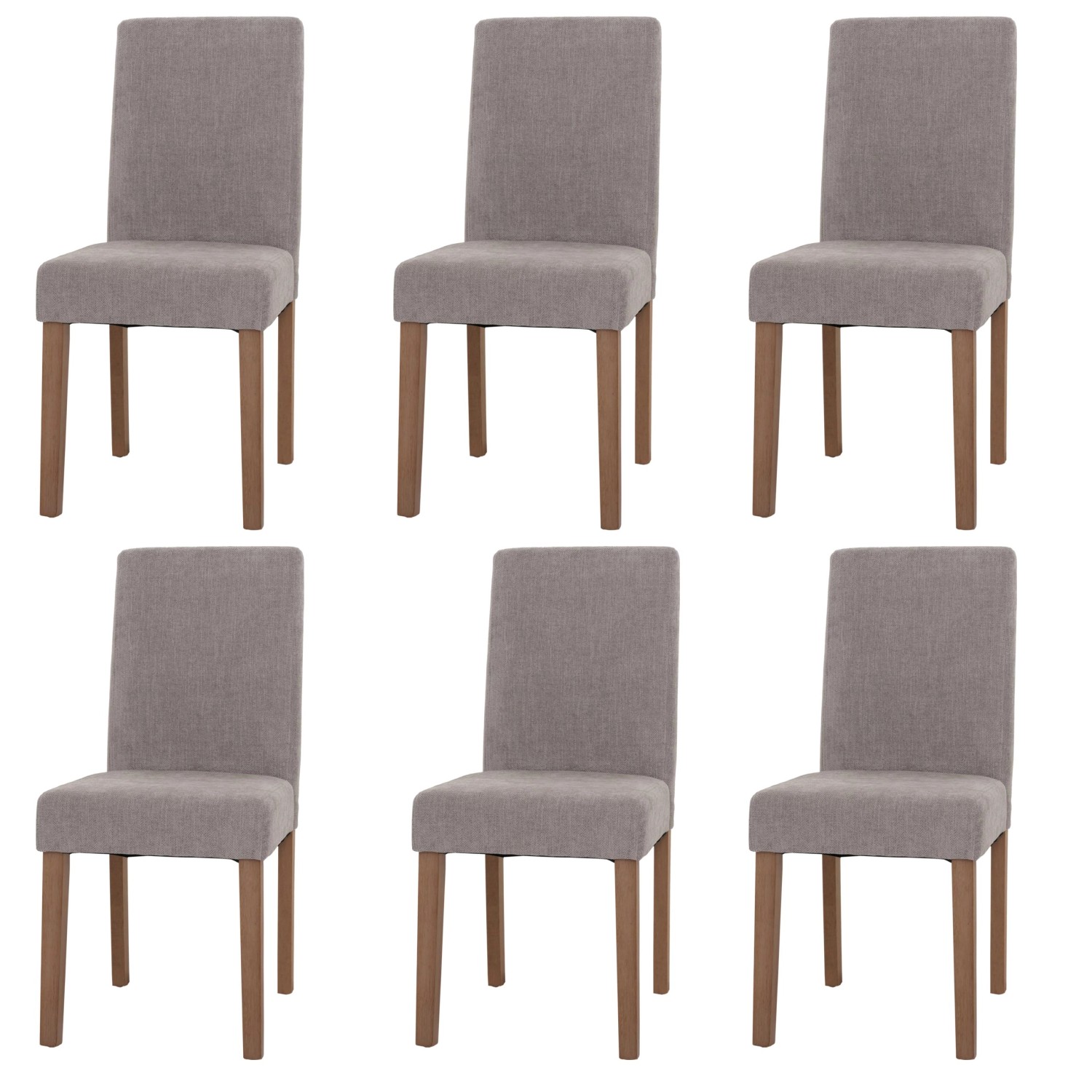 CHEFGASTRO Esszimmerstuhl 6er-Set Klassisch & Zeitlos 90x42x50cm Sitzhöhe 47cm Stoff/Textil Chenille Holz Naturfarbene Beine Hellgrau CHEFGASTRO Esszimmerstuhl 6er-Set Klassisch & Zeitlos 90x42x50cm Sitzhöhe 47cm Stoff/Textil Chenille Holz Naturfarbene Beine Hellgrau von CHEFGASTRO