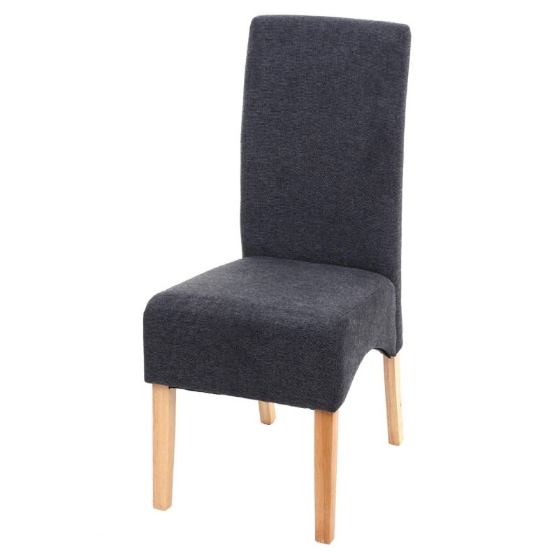 CHEFGASTRO Esszimmerstuhl Gepolstert 100x44x56cm Sitzhöhe 48cm Stoff/Textil Helle Beine Dunkelgrau CHEFGASTRO Esszimmerstuhl Gepolstert 100x44x56cm Sitzhöhe 48cm Stoff/Textil Helle Beine Dunkelgrau von CHEFGASTRO