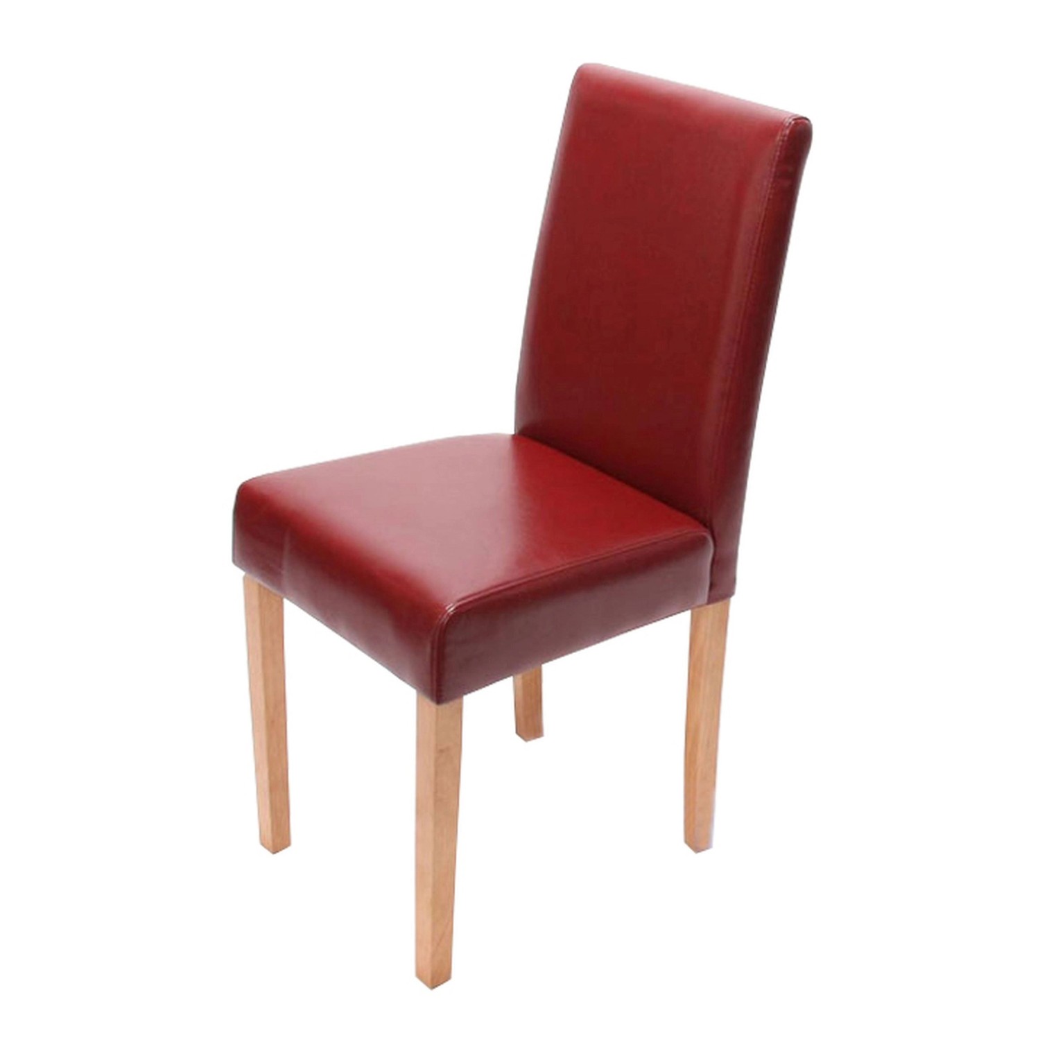 CHEFGASTRO Esszimmerstuhl Klassisch & Zeitlos 90x43x56cm Sitzhöhe 45cm Leder Helle Beine Rot CHEFGASTRO Esszimmerstuhl Klassisch & Zeitlos 90x43x56cm Sitzhöhe 45cm Leder Helle Beine Rot von CHEFGASTRO