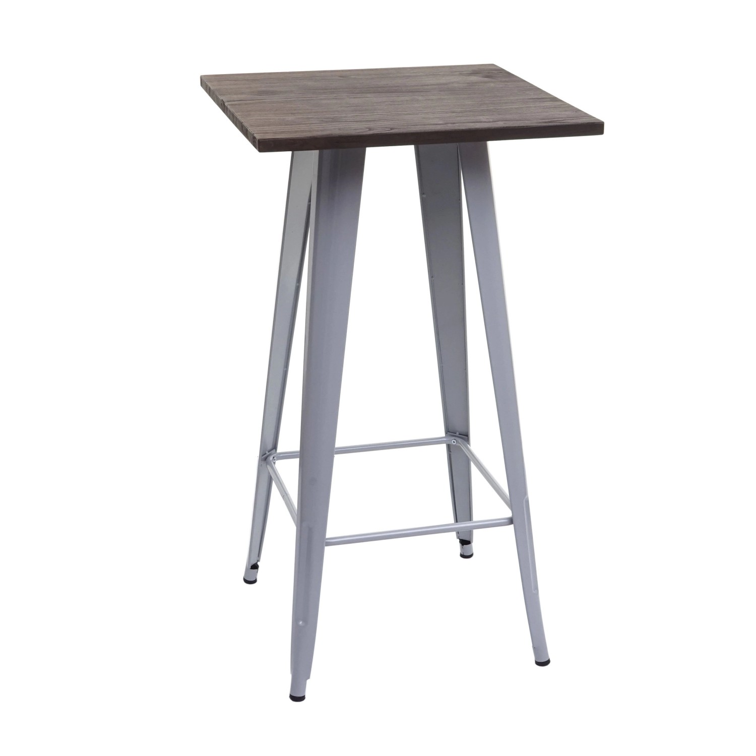 CHEFGASTRO Stehtisch Inkl. Holz-Tischplatte 107x60x60cm Metall Industriedesign Grau CHEFGASTRO Stehtisch Inkl. Holz-Tischplatte 107x60x60cm Metall Industriedesign Grau von CHEFGASTRO