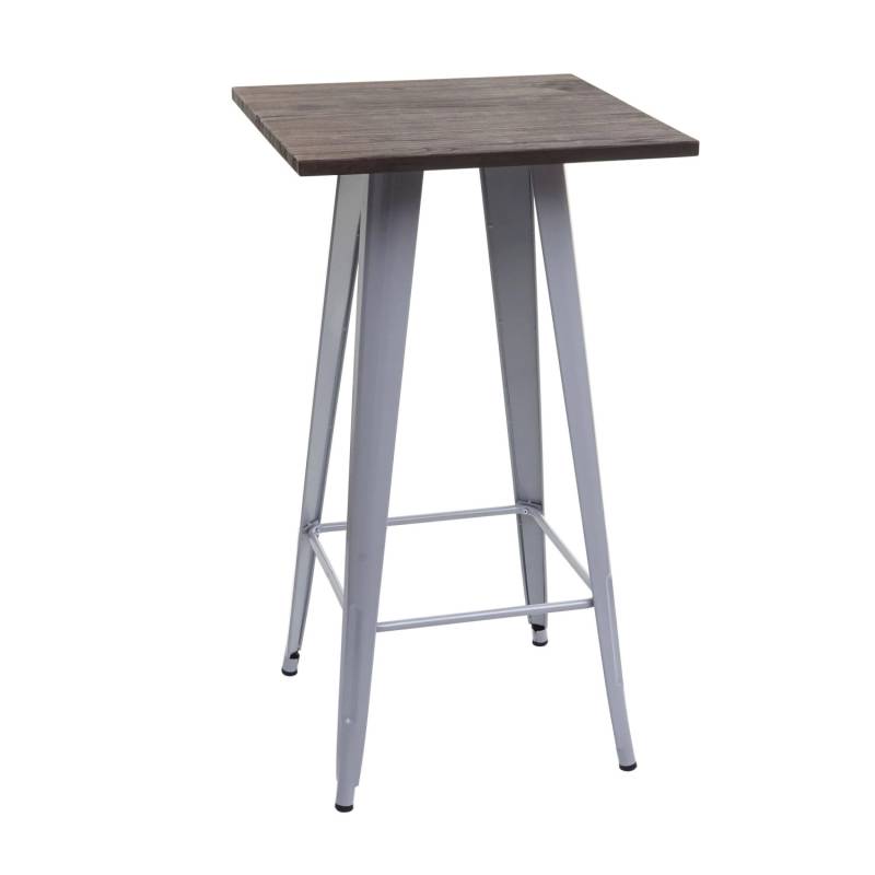 CHEFGASTRO Stehtisch Inkl. Holz-Tischplatte 107x60x60cm Metall Industriedesign Grau CHEFGASTRO Stehtisch Inkl. Holz-Tischplatte 107x60x60cm Metall Industriedesign Grau von CHEFGASTRO