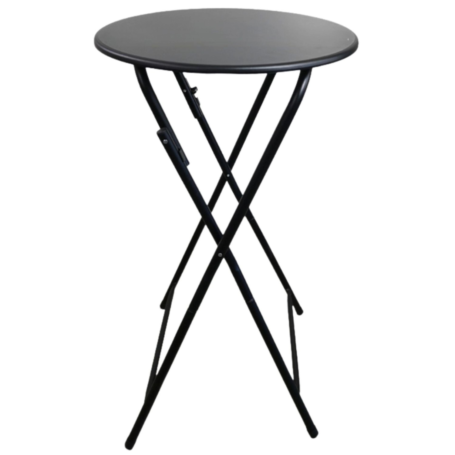 Chefgastro Stehtisch Mit Hussen Klappbar Rund Hxø 110X60Cm Bistrotisch Stahl MDF-Platte Mit Pvc-Beschichtung Schwarz Wetterfest Gartentisch von CHEFGASTRO