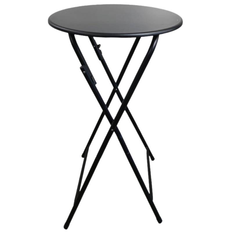 Chefgastro Stehtisch Mit Hussen Klappbar Rund Hxø 110X60Cm Bistrotisch Stahl MDF-Platte Mit Pvc-Beschichtung Schwarz Wetterfest Gartentisch von CHEFGASTRO