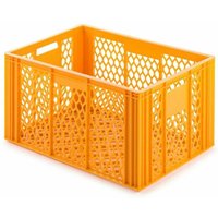 Eurobehälter Bäcker- & Konditorenkasten HxBxT 34,9x40x60 70 Liter Gelb-Orange Brötchenkiste, stapelbare Bäckerkiste - Gelb-Orange von CHEFGASTRO