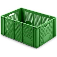 Chefgastro - Eurobehälter Obst- und Gemüsekasten HxBxT 27,4x40x60cm 54 Liter Grün Obst-Gemüsekiste, Obstkorb, Transportbox - Grün von CHEFGASTRO