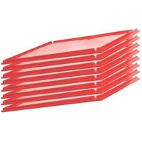 SparSet 5x Auflagedeckel für Eurobehälter Fleischerkasten E1 / E2 / E3 HxBxT 1,5x40x60cm Rot Fleischerkiste, Fleischkiste, Metzgerkiste, von CHEFGASTRO