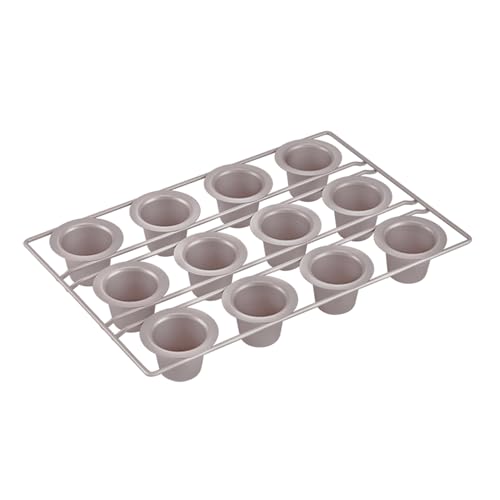 CHEFMADE Popover Cake Pan, 12-Cavity Non-Stick Yorkshire Muffin Cupcake Pan Bakeware for Oven Baking (Champagne Gold)… von CHEFMADE