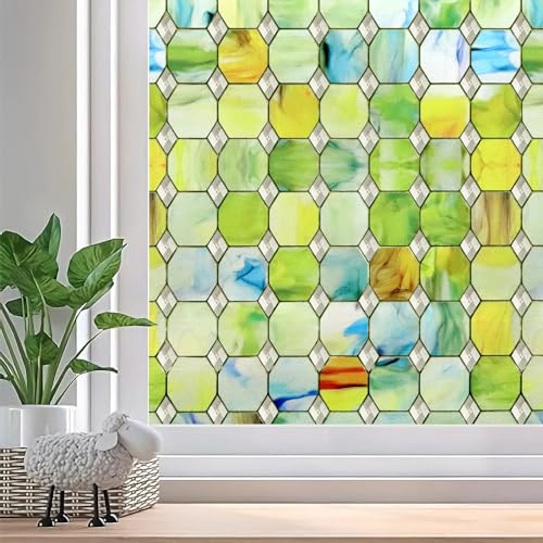 CHEIGHY Fensterfolie Blickdicht Selbsthaftende,Milchglas Fenster Sichtschutzfolie Bunt Fenster Privatsphäre Tönungsfolie Statisch Haftend ohne Klebstoff Anti UV Sonnenschutz für Wohnzimmer,44x120cm CHEIGHY Fensterfolie Blickdicht Selbsthaftende,Milchglas Fenster Sichtschutzfolie Bunt Fenster Privatsphäre Tönungsfolie Statisch Haftend ohne Klebstoff Anti UV Sonnenschutz für Wohnzimmer,44x120cm von CHEIGHY